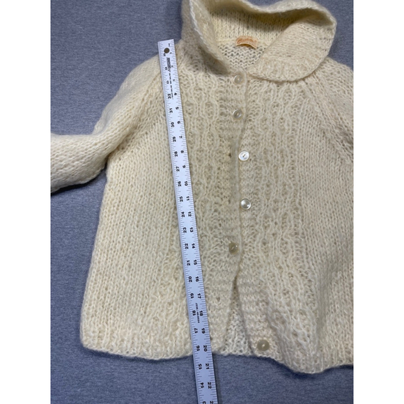 Mantessa Cardigan Sweater, XS/Small, Off White - Picture 4 of 5